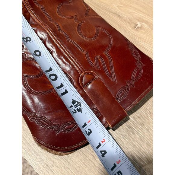 VTG Levi's Orange Tab Leather Cowboy Boots Men's 10 Country Western Texas Farm - Picture 14 of 16